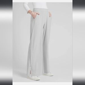 Athleta Gramercy Track Trouser Pant. Sz 4. Light Grey.
